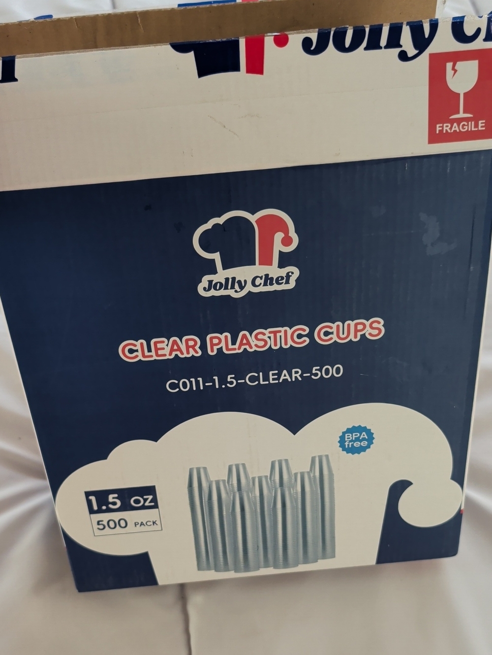 Clear Plastic Cups - 1.5 oz, Pack of 490